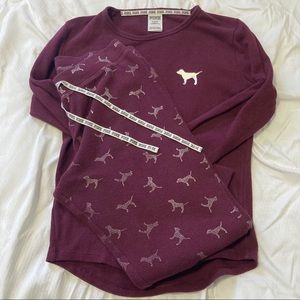 SET Victoria’s Secret PINK Thermal Dog Pajamas